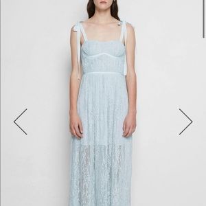 JONATHAN SIMKHAI The Bonnie Silk Lace Plisse Dress